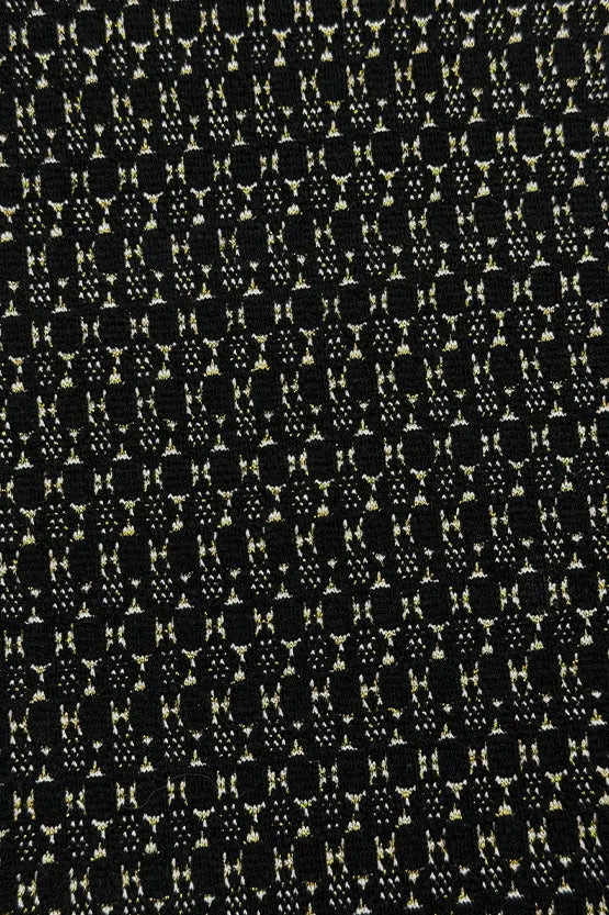 Lame Jacquard: Bolero-Length Jacket