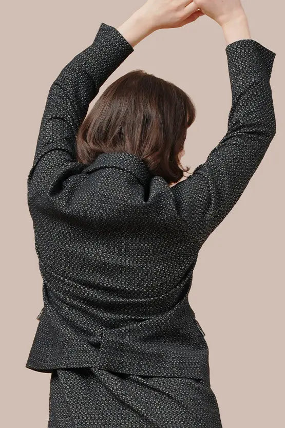 Lame Jacquard:Tailored Jacket