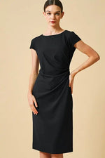 Cotton Blend Sash T-Shirt Dress