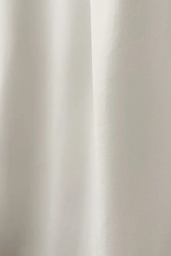 Authentic Oshima Tsumugi: Stretch Georgette Shirt with Bow Tie