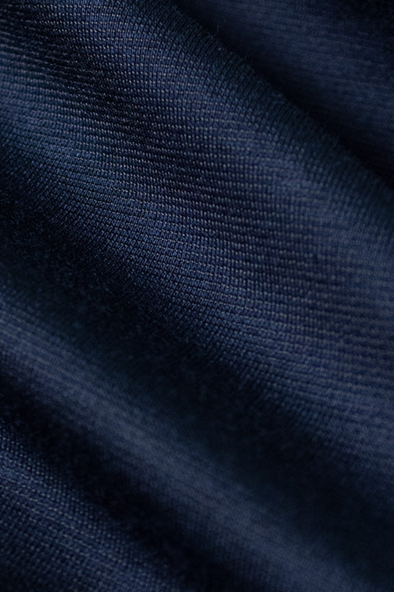 Cotton Blend Ponte: Cotton Blend Ponte White Trump Geo X Navy Shell Dress
