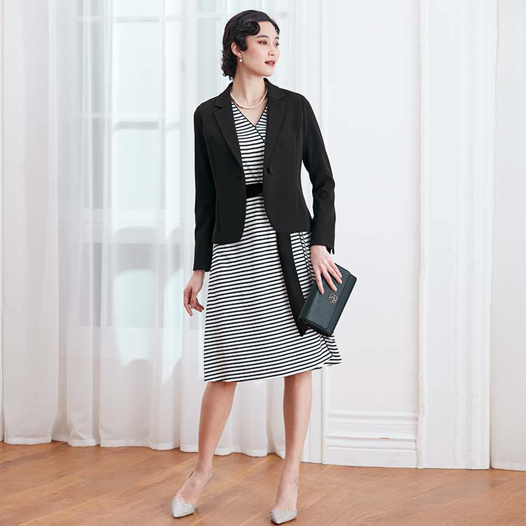 Elegant dining style with a jacket on