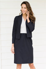 Light Gray X Navy Shell Dress