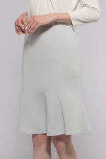 Light Grey Mermaid Flare Skirt