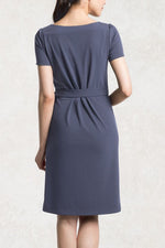 Body Shape Correction: Blue-Grey Daily Dress