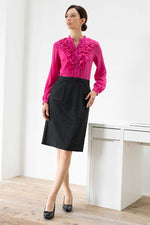 Pink X Charcoal Frill Dress