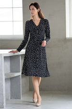Black Dot A-Line Dress