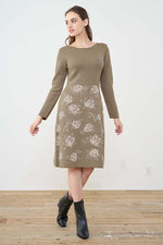 Sepia Rose Knit Dress