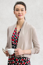 Cream Beige Kanazawa Short Cardigan