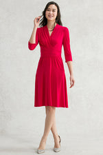 Cherry Pink Cache-Coeur Dress