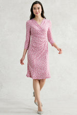 Pink Dot Gather Dress