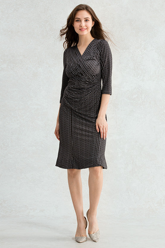 Black Beans Gathered Dress