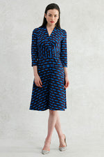 Blue Check Cache-Coeur Dress