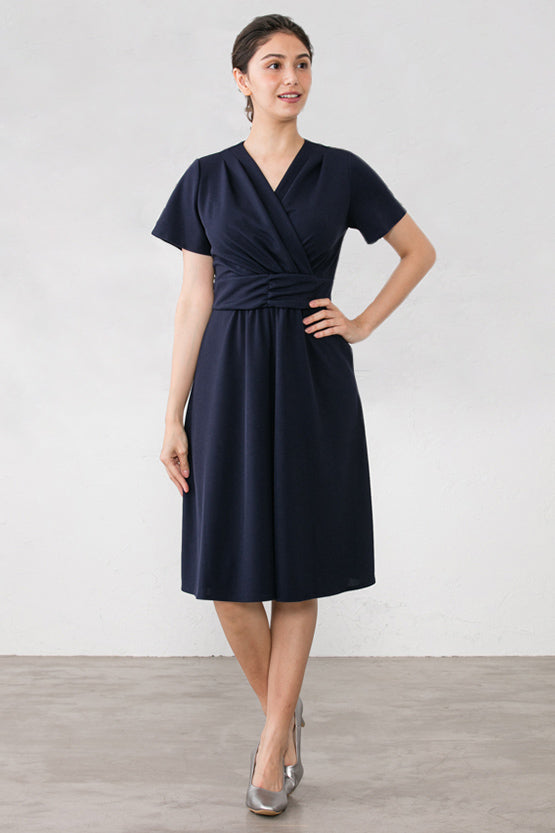 Body Shape Correction: Navy Marilyn Dress