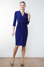 Royal Blue Venus Drape Dress