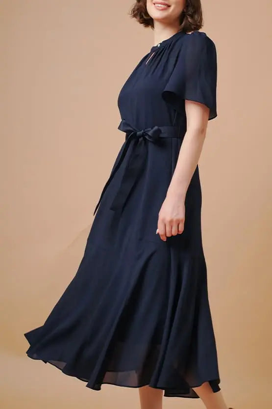Stretch Chiffon: Long Mermaid Dress