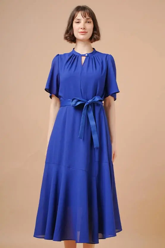 Stretch Chiffon: Long Mermaid Dress