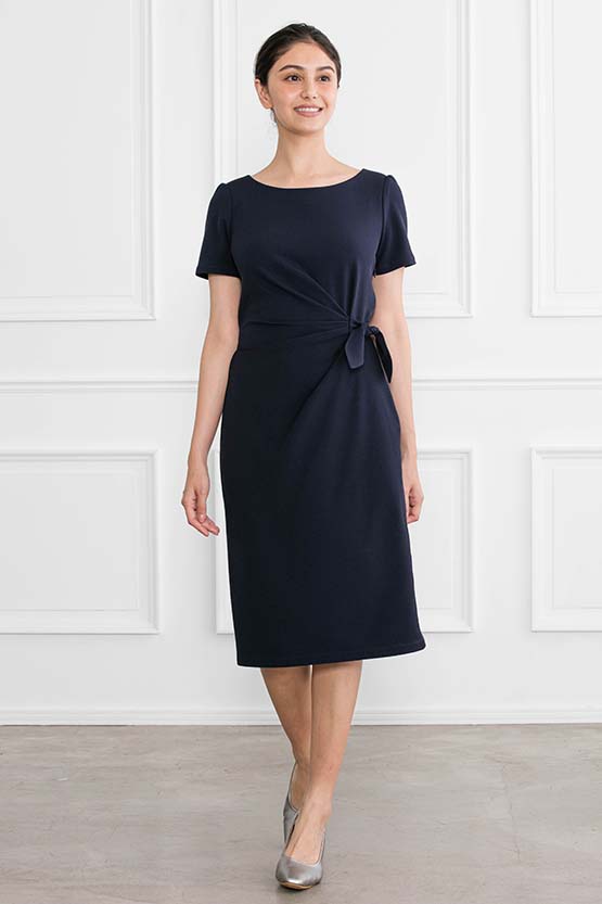 Body Shape Correction: Navy Daily Dress