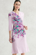 Stretch Jersey: Stretch Jersey Bloom Gathered Dress