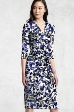 Japanese Pattern: Indigo Goldfish Venus Dress