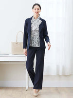 Stretch Chiffon: White Clover Collared Frill Blouse