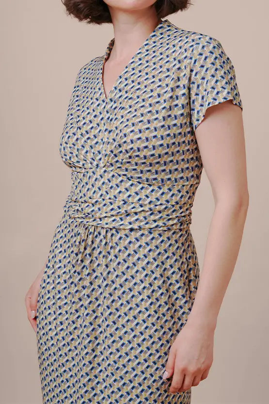 Stretch Jersey: Stretch Jersey Prism Shell Dress