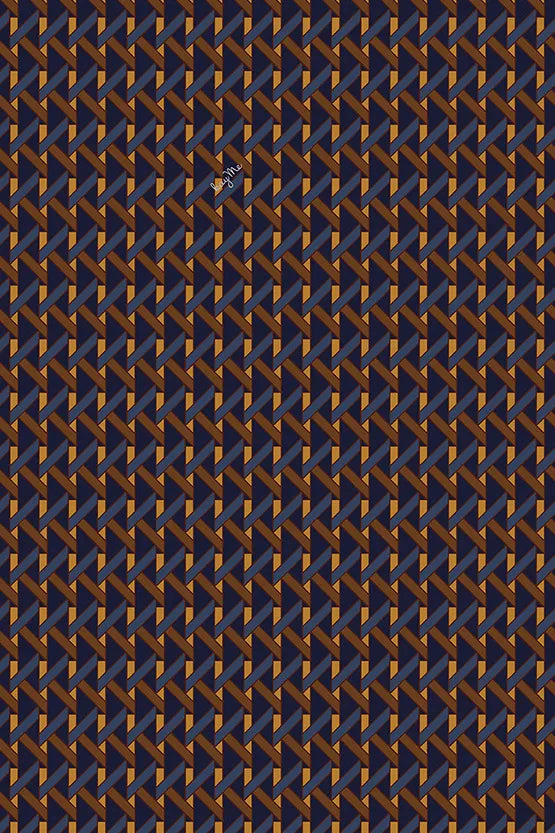 Stretch Jersey:Monogram Navy Long Marilyn Dress