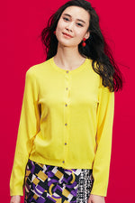 Washable Knit: Yellow Fresh Cardigan