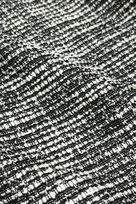 Stretch Lame Tweed: Zip-Up Semi-Mermaid Dress