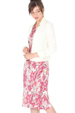 Pink Comet Midi Gather Dress