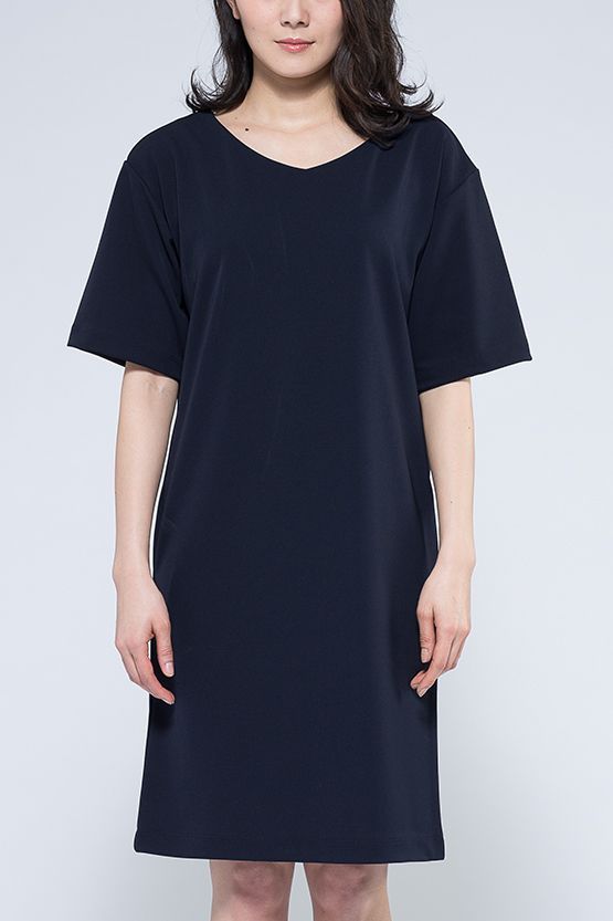 Body Shape Correction: Navy Sack Dress