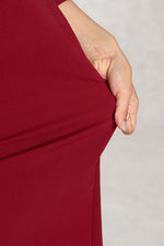 Red V-Neck Dress