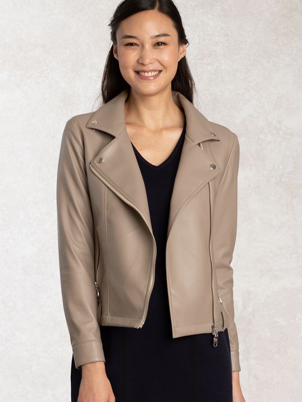 Taupe Stretch Riders Jacket