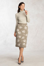 Setup: Sepia Rose Knit Skirt