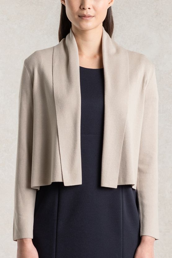 Cream Beige Kanazawa Short Cardigan