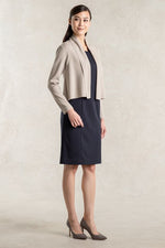 Cream Beige Kanazawa Short Cardigan