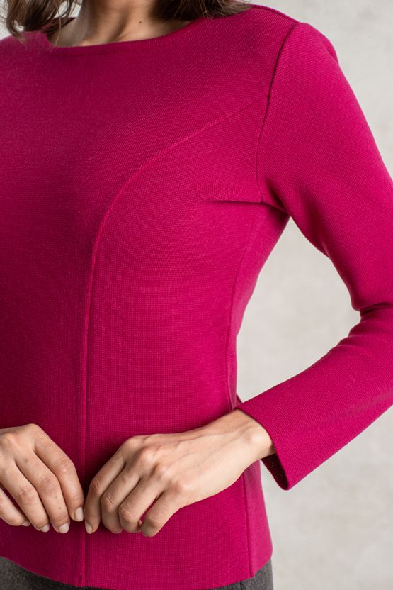 Cherry Pink Milano Rib Top