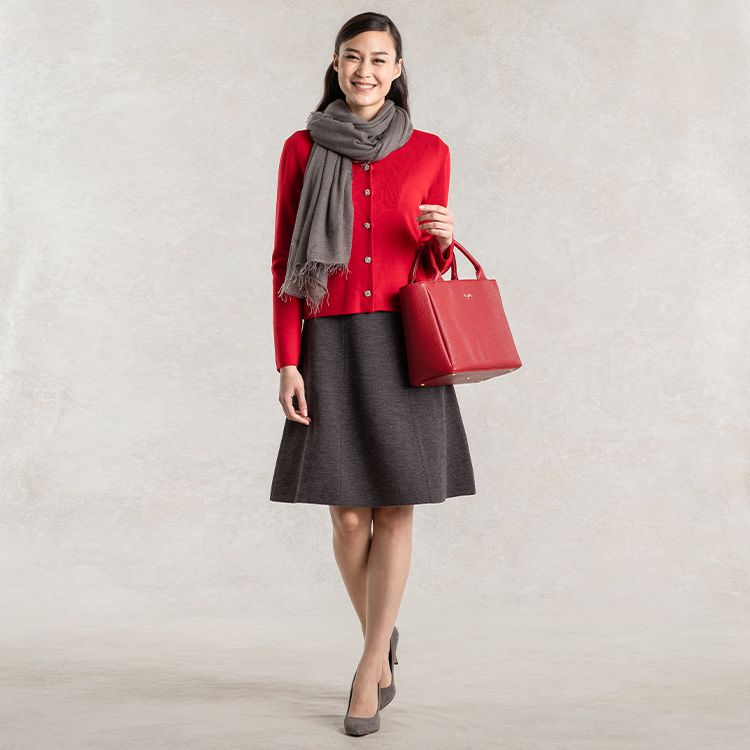 Pair it with a dress made of the same material