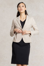 All-Season / No Lining: Greige Tailored Jacket