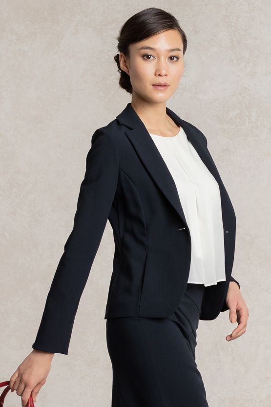 All-Season / No Lining: Navy Tailored Jacket