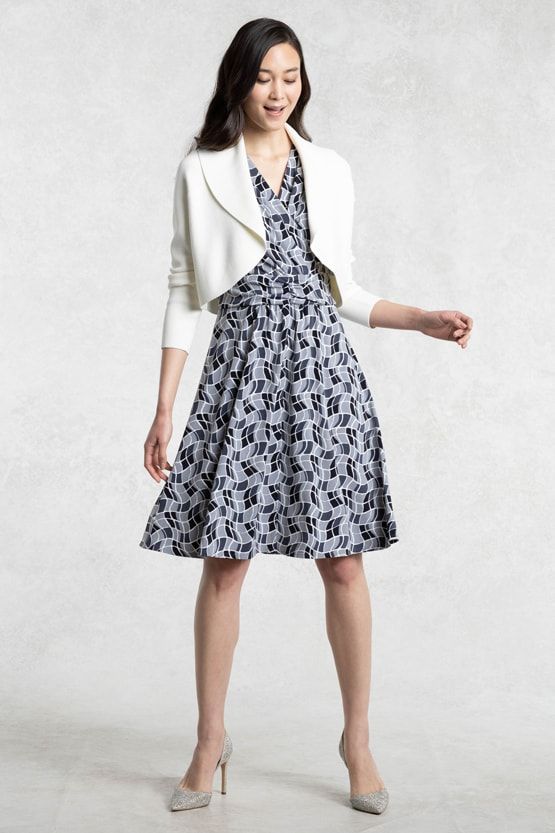 Optical Gray Marilyn Dress