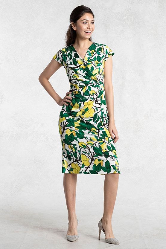 Lemon Gather Dress