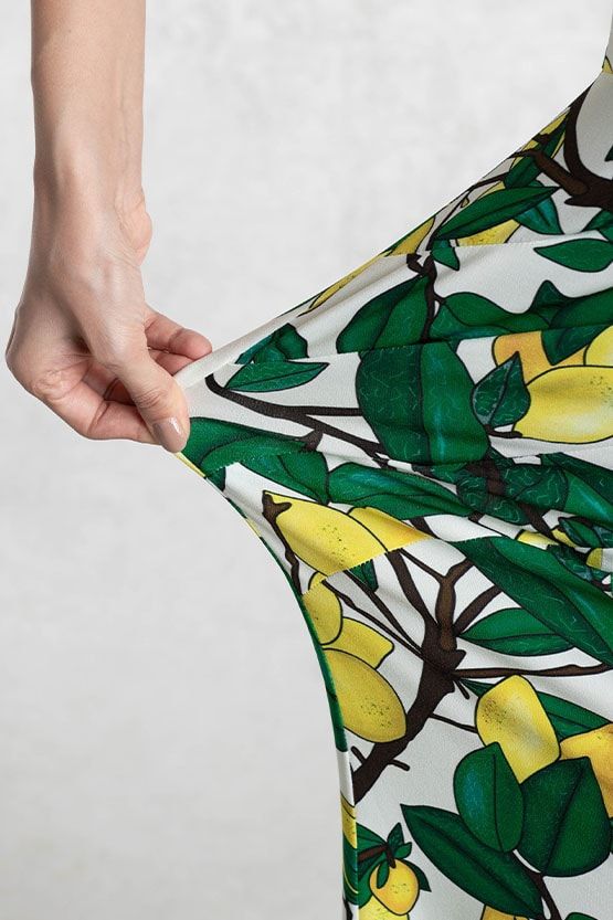 Lemon Gather Dress