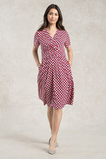 Red Tricolore Marilyn Dress