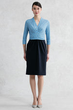 Sky Blue Yacht Docking Shell Dress
