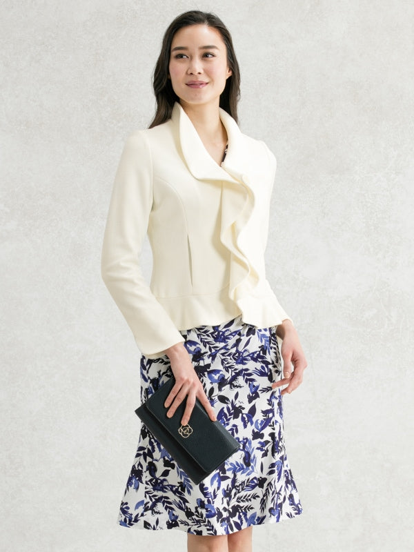 Suit Friendly: Pure White Ruffle Jacket