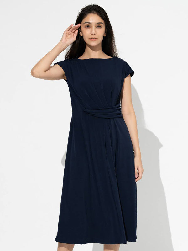 Navy A-Line Dress For Actresses