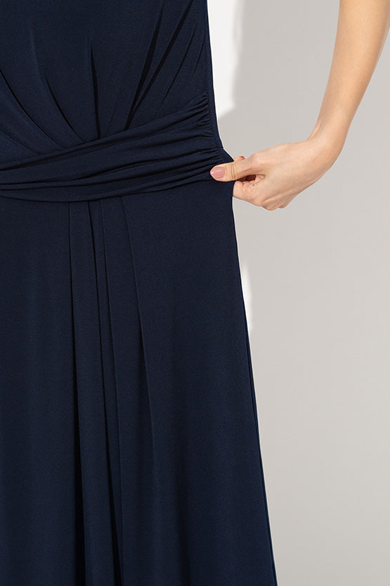 Navy A-Line Dress For Actresses
