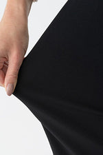 Space Material: Gray Nuance Flower X Black Décolleté Tuck Dress
