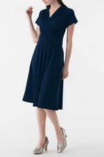 Body Shape Correction: Navy Marilyn Dress